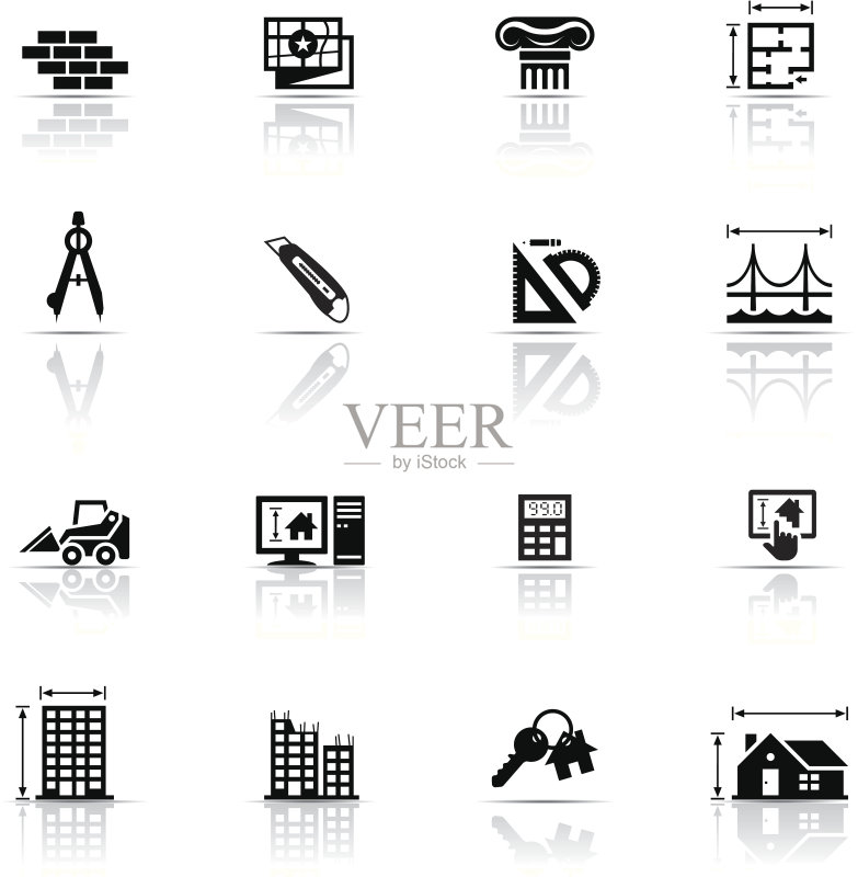 建筑图标合集图标素材