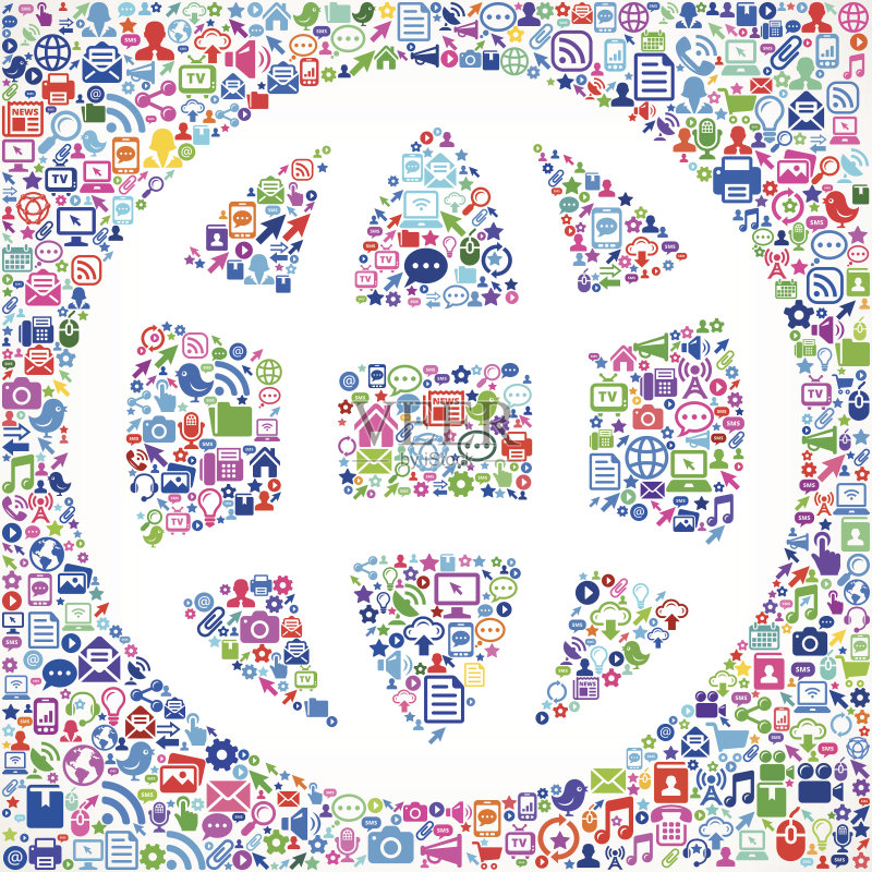 地球现代科技免版税矢量艺术图案图标素材