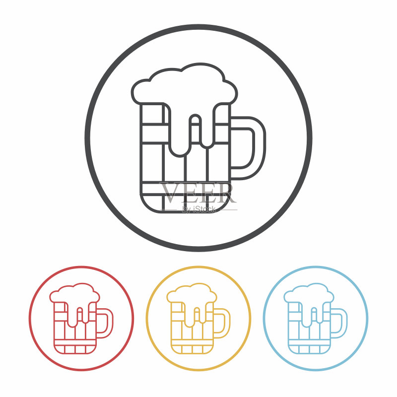 葡萄酒线条图标图标素材
