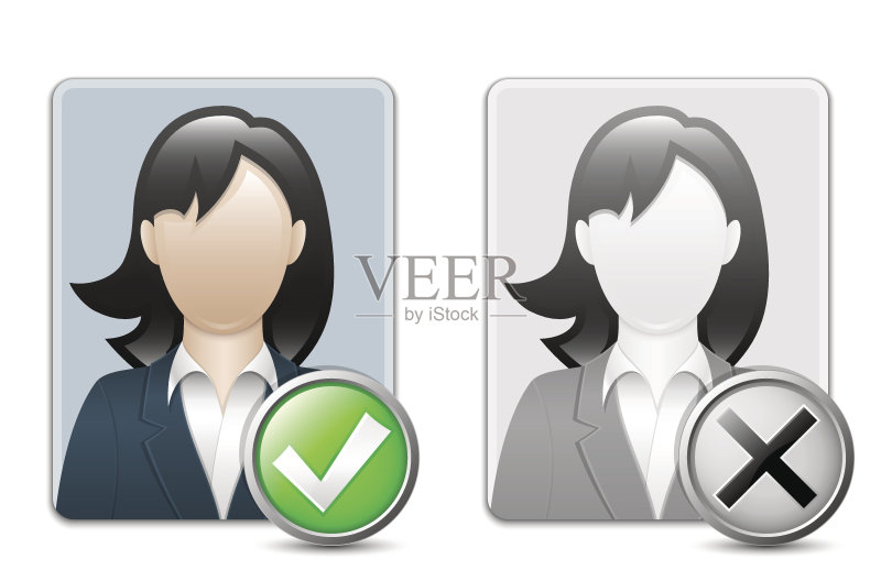 女性用户图标图标素材