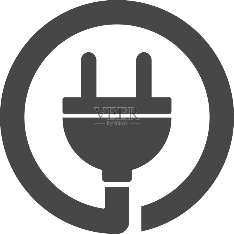 插头图标矢量图图标素材