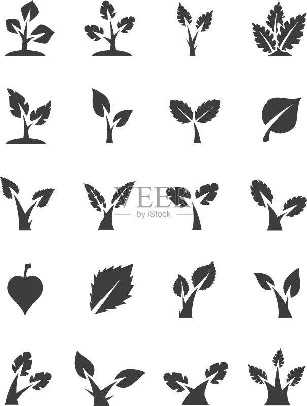 植物图标集图标素材