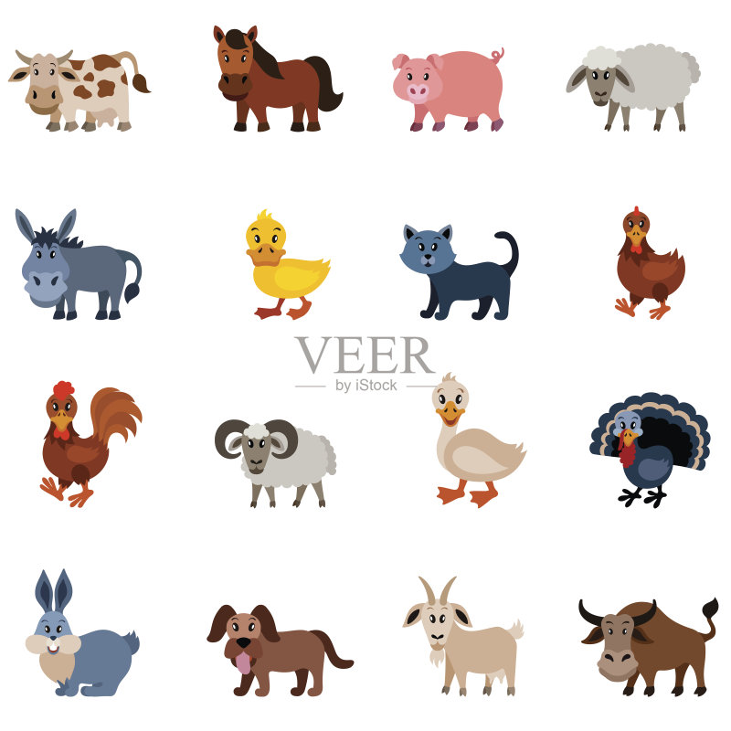 家畜的角色正版元素素材