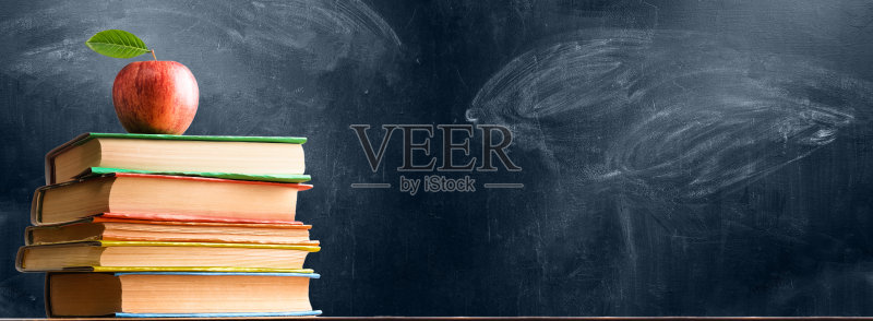 学校用品贴黑板正版图片素材
