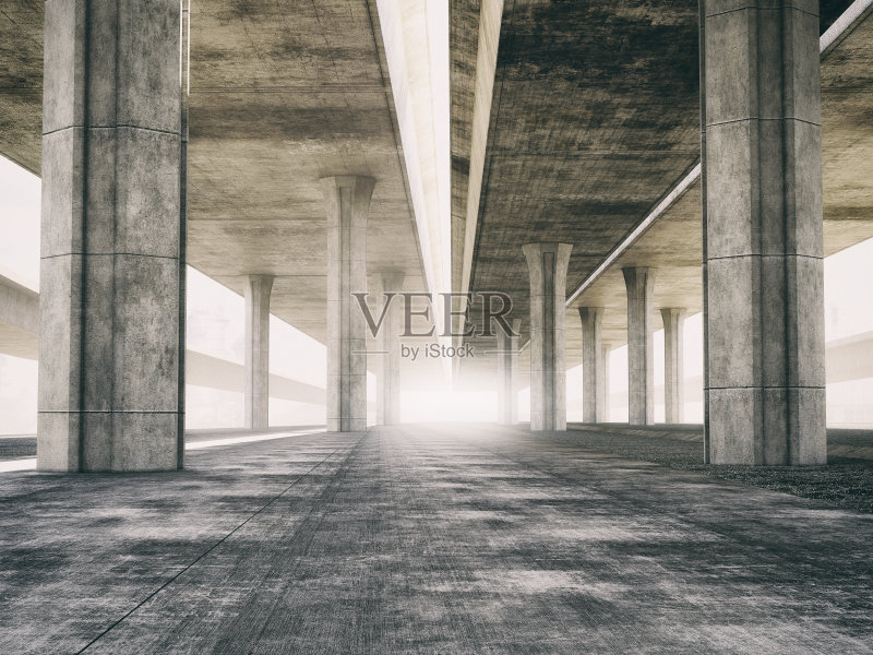 高速公路地下背景正版图片素材