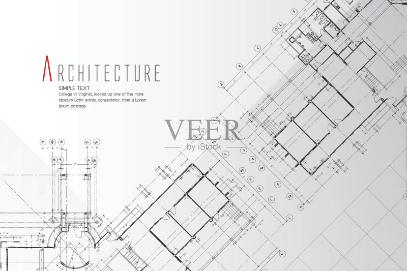 架构的背景。正版插画素材