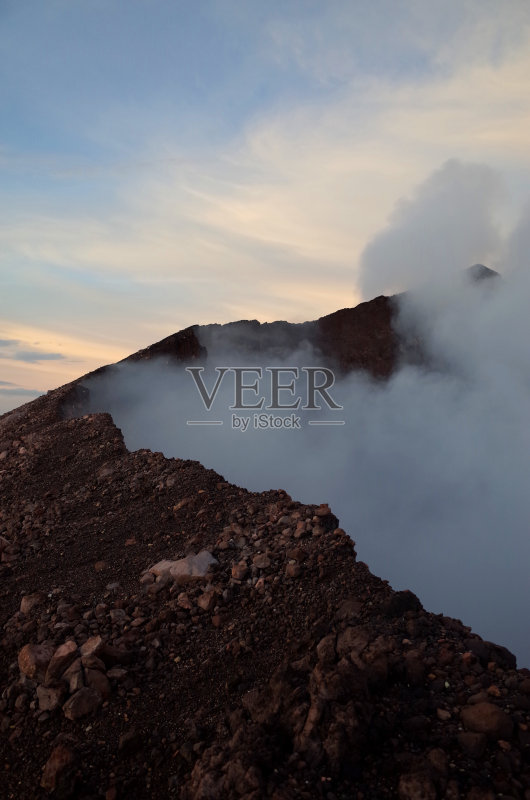 Volcan Telica,尼加拉瓜正版图片素材