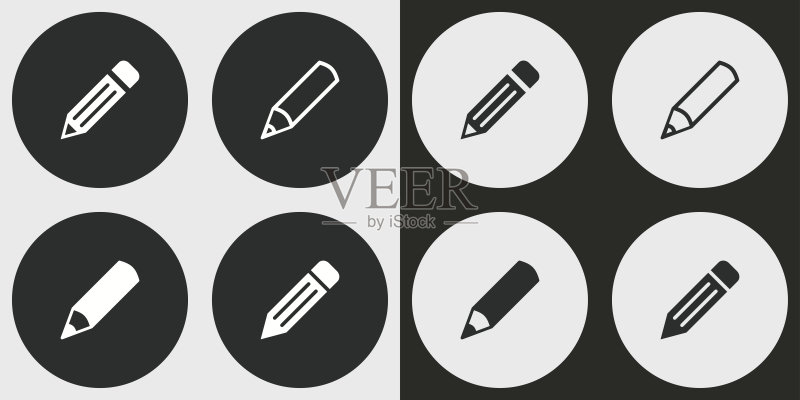 铅笔图标合集图标素材