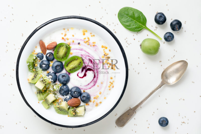 超级食物奶昔碗正版图片素材