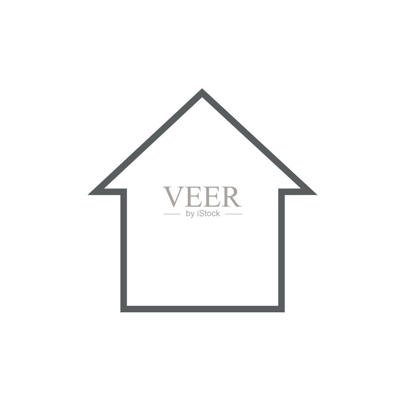 房屋线条图标图标素材