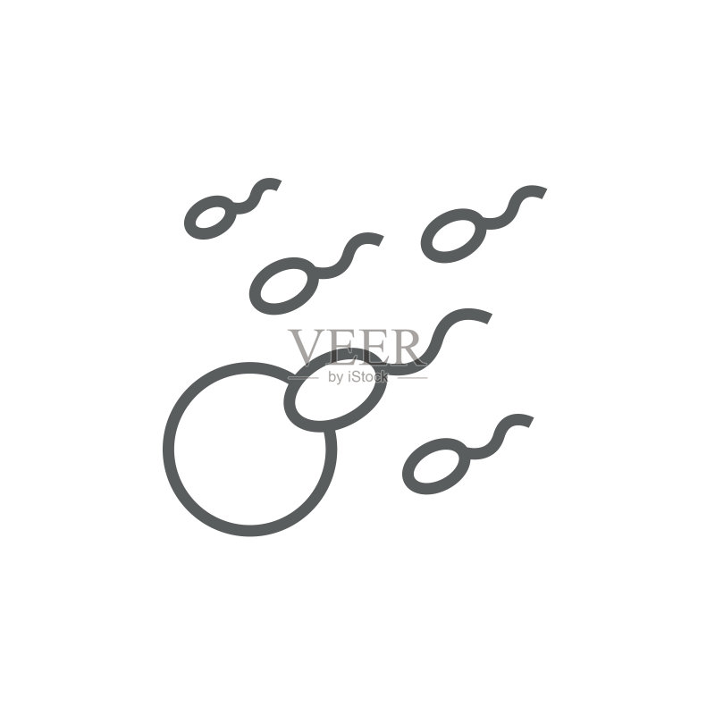 受精线条图标图标素材