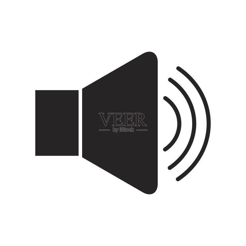 隔离的扬声器音频图标图标素材