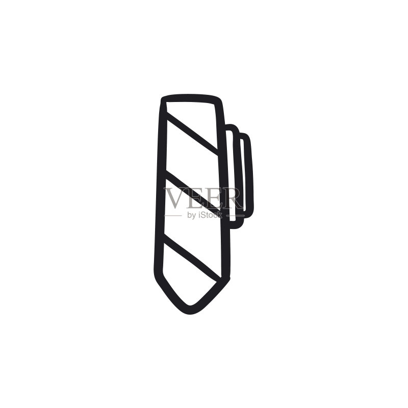领带素描图标图标素材