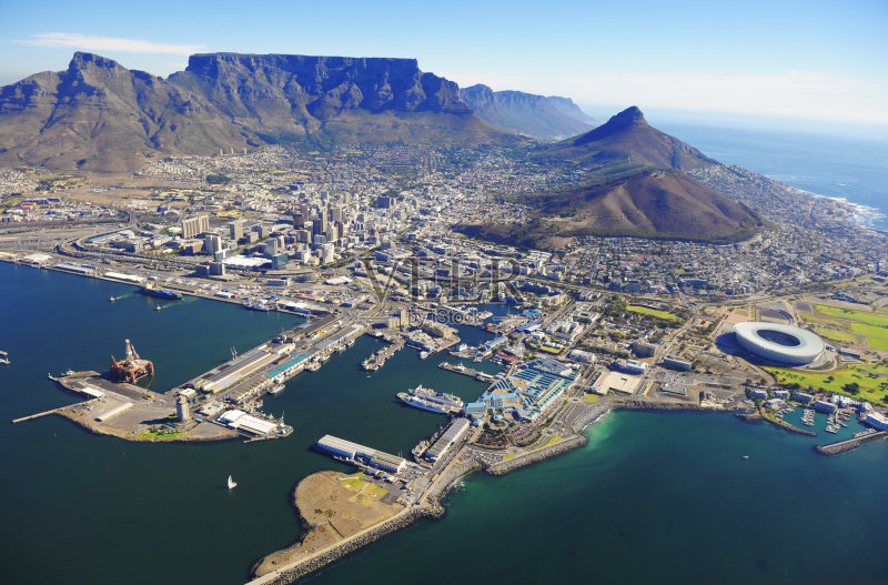 开普敦鸟瞰图正版图片素材