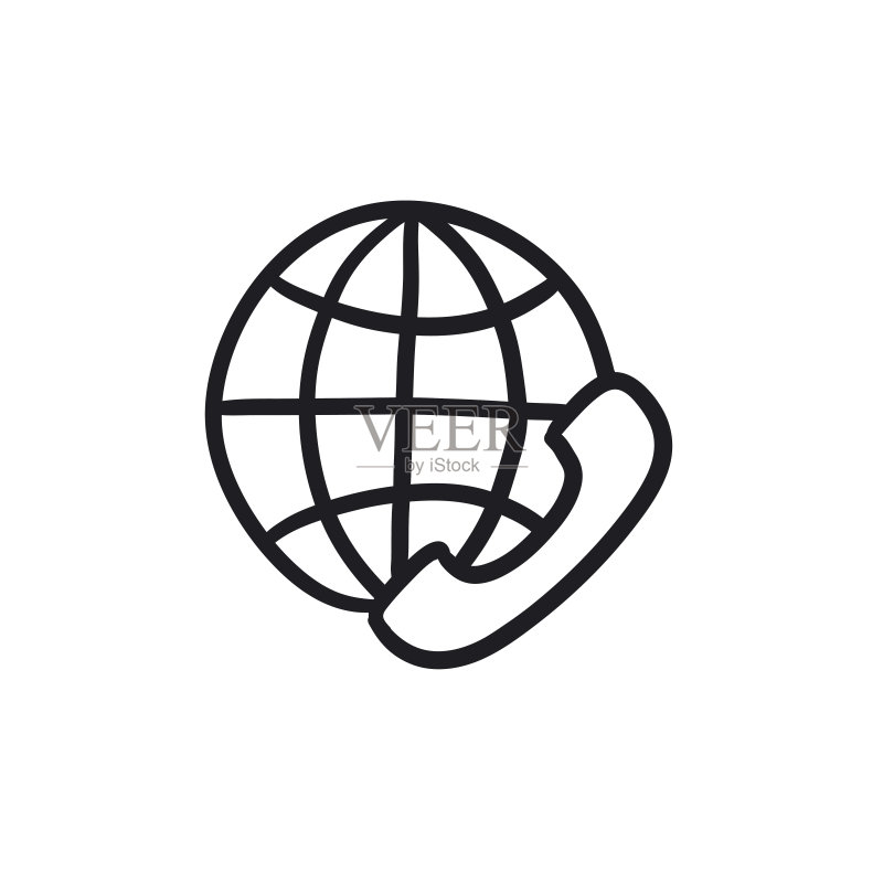全球通信草图图标图标素材