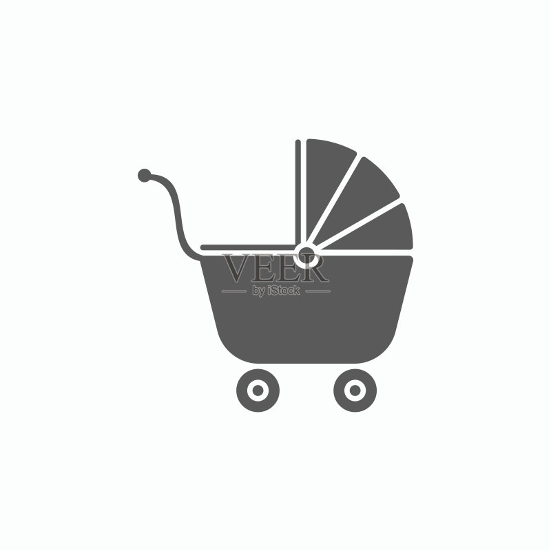 婴儿车图标图标素材