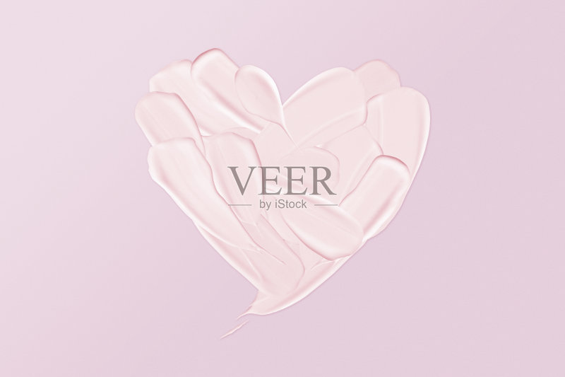 面霜会把脸弄成心形正版图片素材