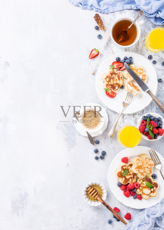 苏格兰煎饼早餐正版图片素材