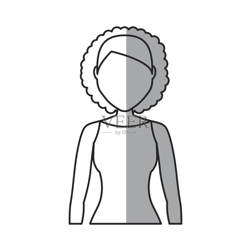女人卡通图标图标素材