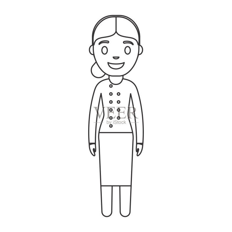 女厨师图标图标素材