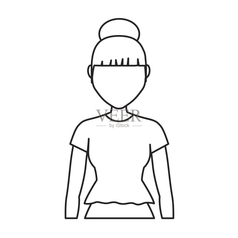 女孩卡通图标图标素材
