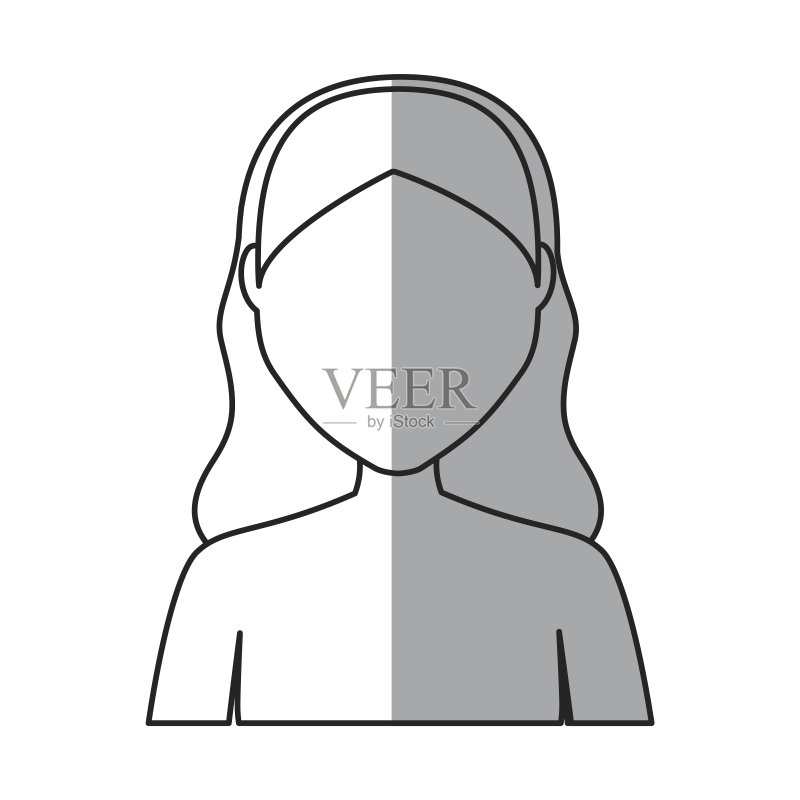 女人卡通图标图标素材