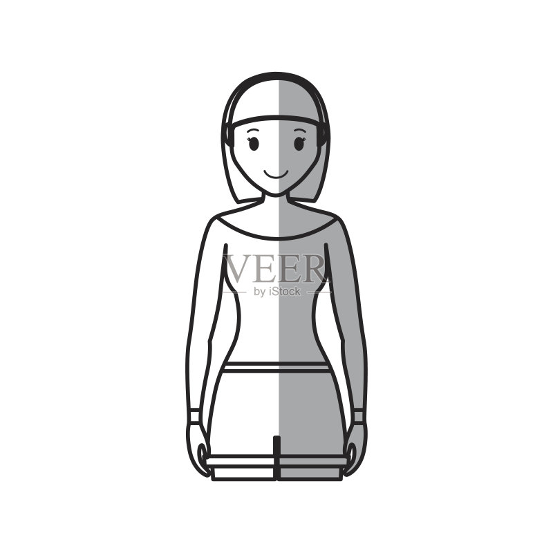 女人卡通图标图标素材