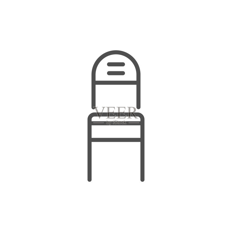 椅子线条图标图标素材