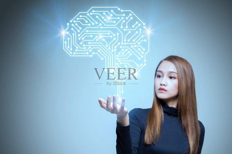 AI(人工智能)概念。正版图片素材