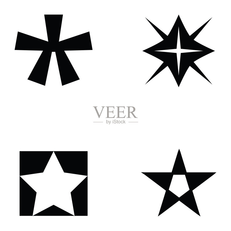 星星图标合集图标素材