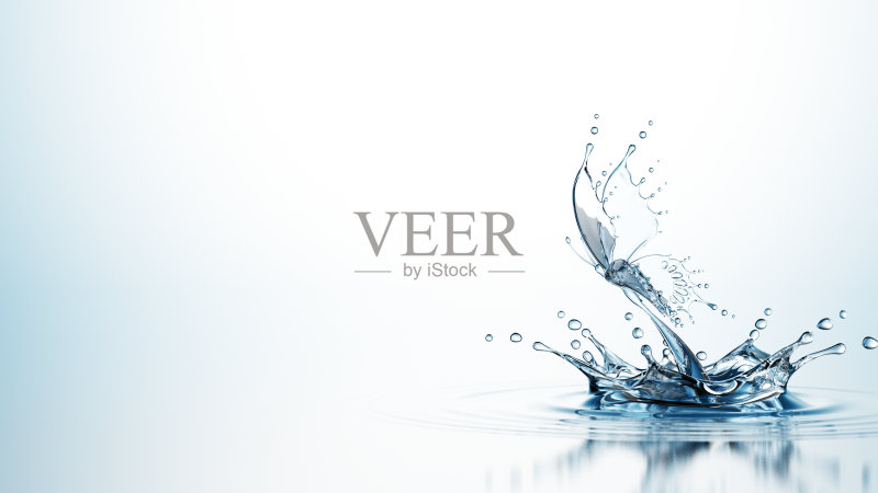 水的蝴蝶正版图片素材