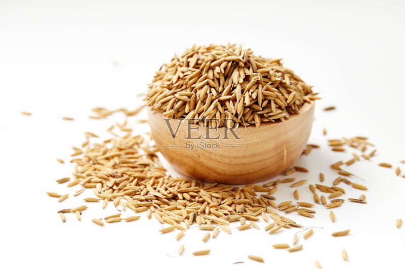 木碗里的稻子正版图片素材