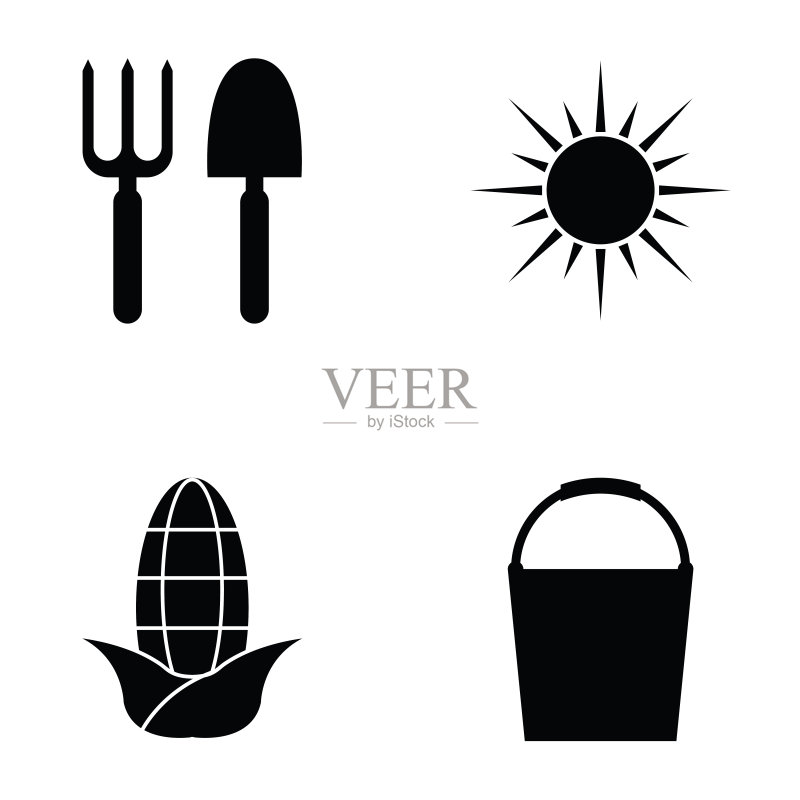 农场图标集图标素材