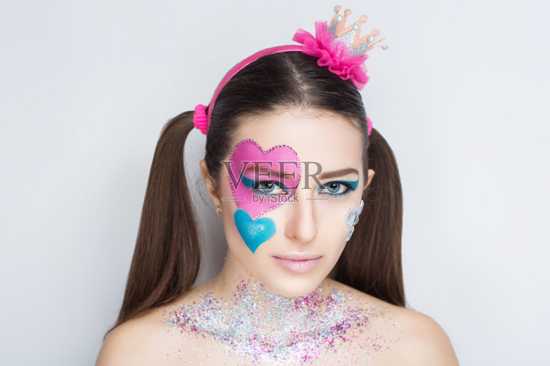 女性艺术化妆正版图片素材