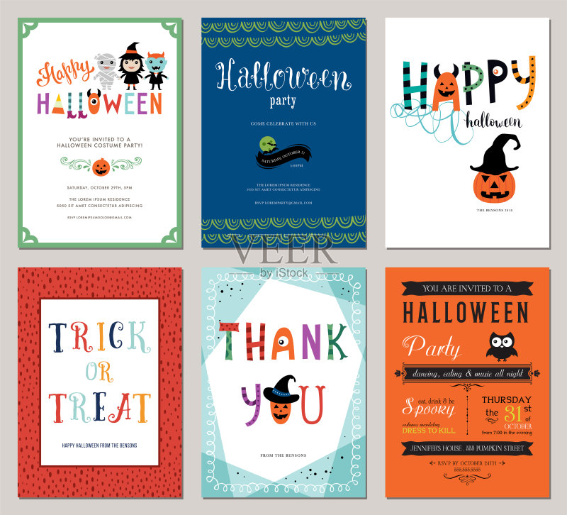 万圣节Cards_05正版模板素材