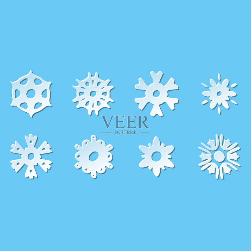 雪花图标合集图标素材