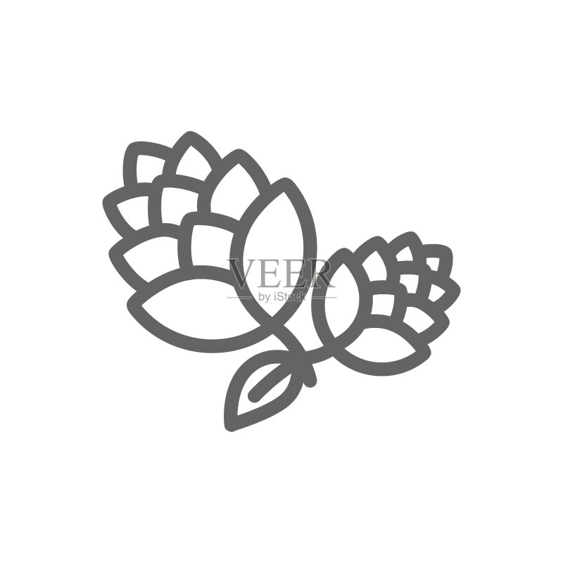简约跳跃线条图标。符号和标志矢量插图设计。可编辑笔画。隔离在白色背景上图标素材
