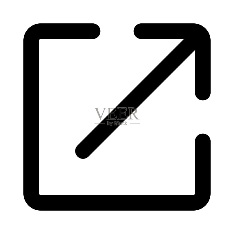 屏幕放大细线矢量图标图标素材