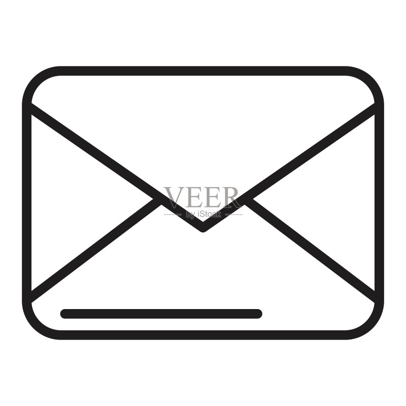 邮件信封孤立图标图标素材