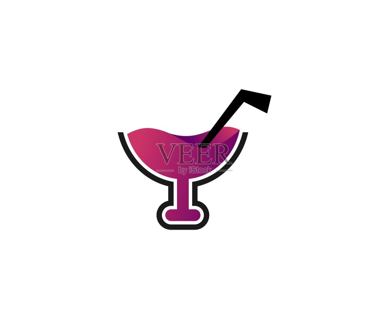 鸡尾酒图标图标素材