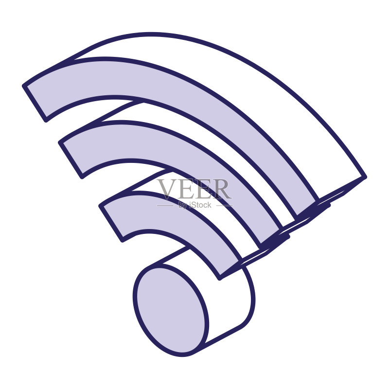 Wifi信号隔离图标图标素材