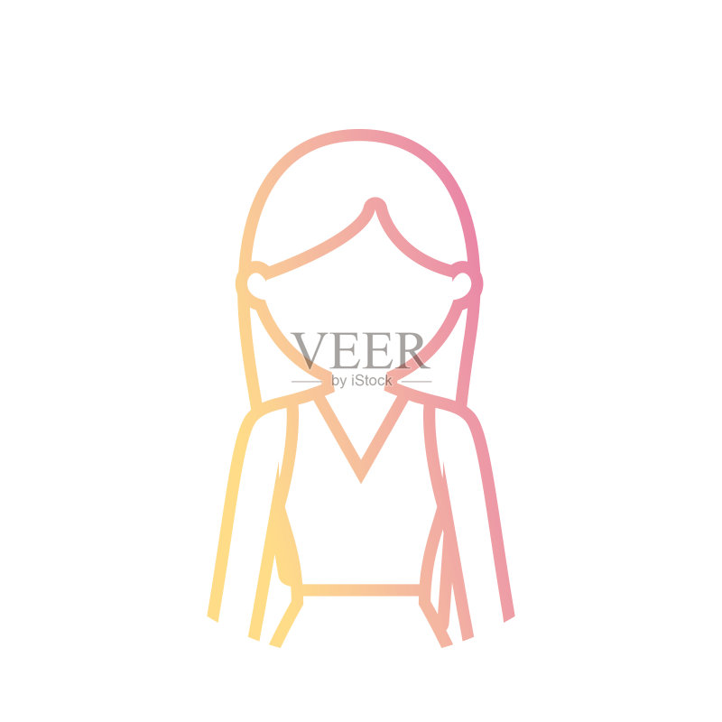 女性头像图标图标素材
