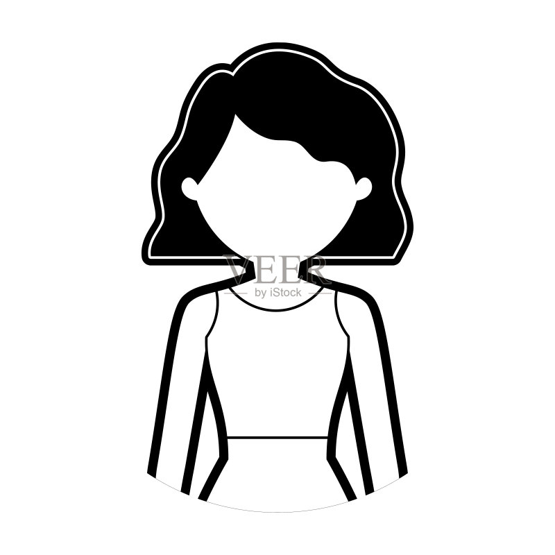 女性头像图标图标素材