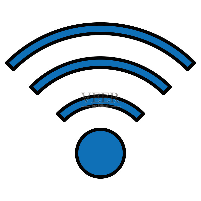 Wifi信号隔离图标图标素材