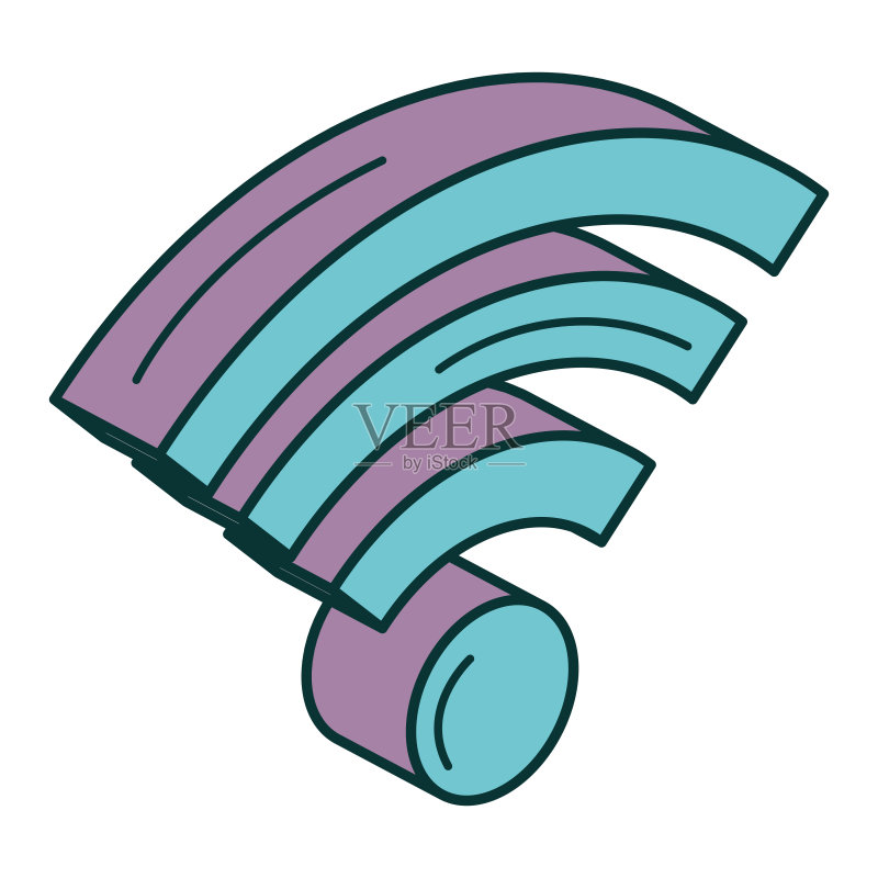 Wifi信号隔离图标图标素材