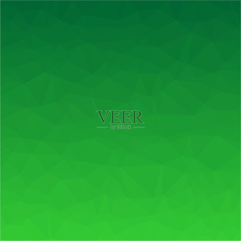 抽象绿色多边形三角形背景。正版插画素材