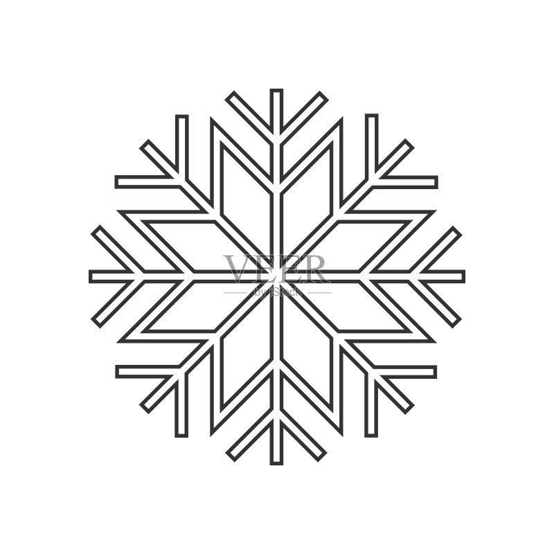 雪花装饰图标图标素材