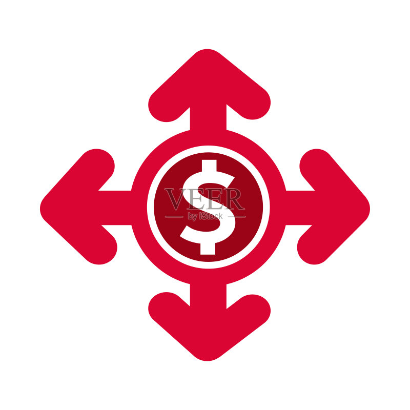 美元符号金钱图标图标素材