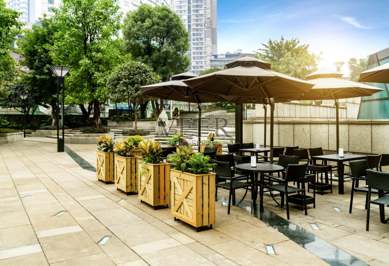 中国重庆的广场咖啡馆正版图片素材