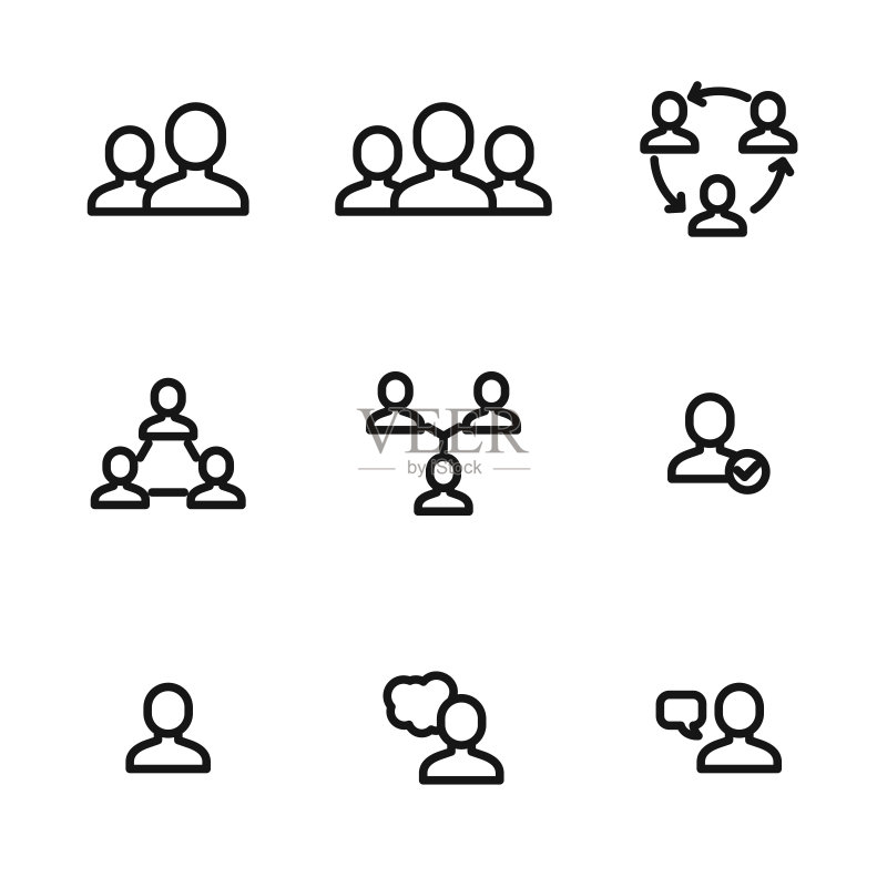 用户矢量图标图标素材